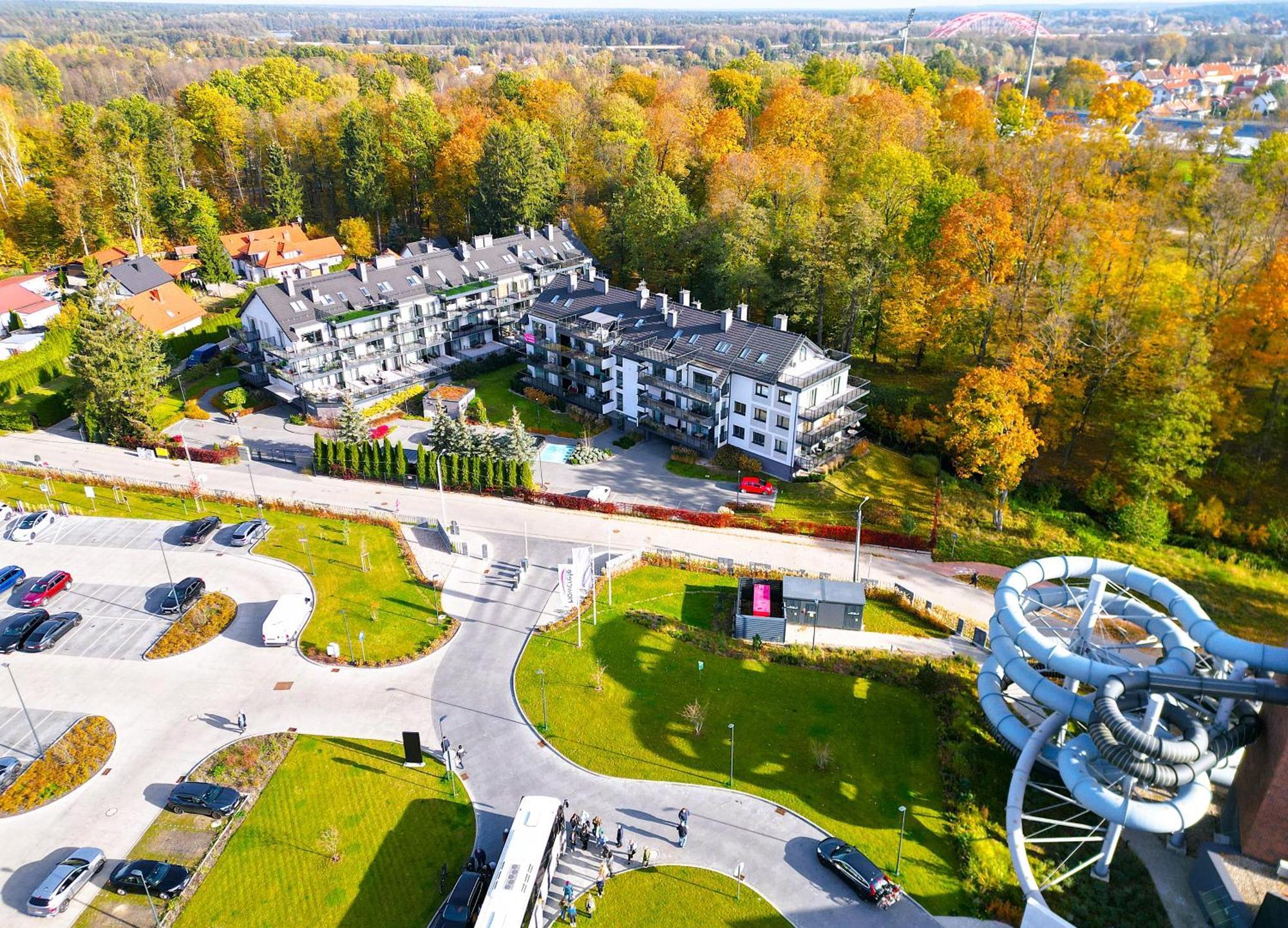 Lake Apart Ostroda - Widok, Przy Plazy, Aquapark, Parking Podziemny, Winda, Netflix ภายนอก รูปภาพ